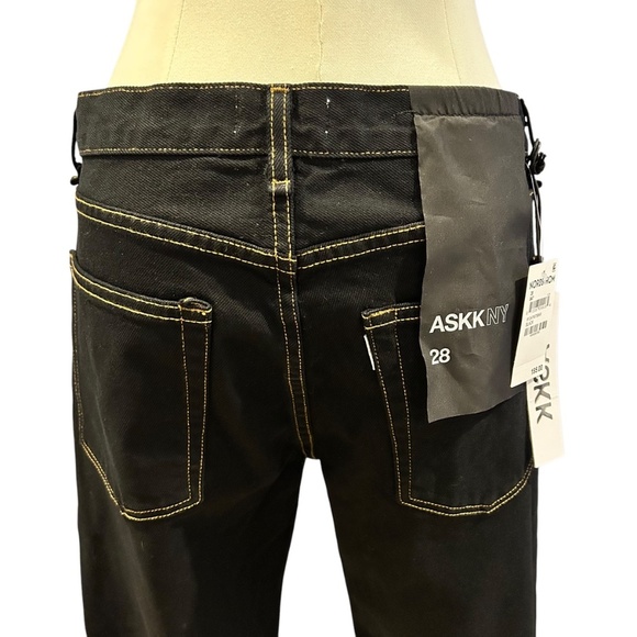 ASKK NY Black Denim Jeans Size 28 - Picture 13 of 13